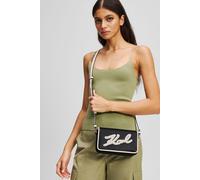Karl Lagerfeld Umhängetasche k/skuare flap cb grainy black/white