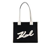 KARL LAGERFELD K / Skuare Tote Grainy M Black / White