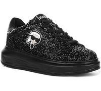 KARL LAGERFELD Kapri Damen Nft Lo La Low Cut Glitter Shine Plateau Sneaker, Schwarz , 37 EU