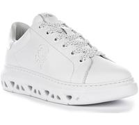 Karl Lagerfeld Kapri Kite Karl NFT Lo Lace Geo Cut Sole High Women's Synthetic Trainers (Weiss, EU 37)