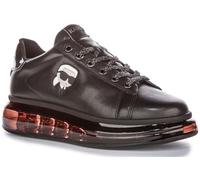 Karl Lagerfeld Kapri Kushion Nft Lo Lace Clear Sole Low Cut Women's Synthetic Trainers (Schwarzem Mono, EU 40)