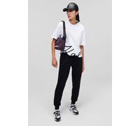 Karl Lagerfeld Karl Signature Hem T-shirt White Größe: S | Hemden Outlet | Damen | Weiß