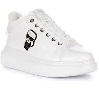 KARL LAGERFELD KL62530S 111 White Textured Lthr Kapri Ikon Shine Lo Lace