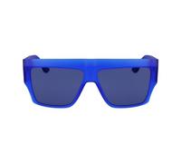 Karl Lagerfeld KLJ6148S 433 Matte Electric Blue Sunglasses Unisex Iniettato, Modified Rectangle, 57