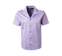 KARL LAGERFELD Kurzarmhemd Herren Kurzarm Baumwoll-Stretch violett, L