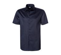 KARL LAGERFELD Kurzarmhemd Herren Regular Fit Kurzarm Baumwoll-Stretch blau, 40