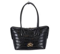 KARL LAGERFELD Le Ballet K / Autograph Quilt Wrinkled Top Handle M Black - Vibration Gold