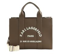 KARL LAGERFELD Le Ballet K / Rsg Square Tote Peb Emb M Dark Taupe