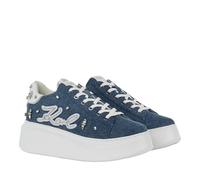 Karl Lagerfeld Low-Top Sneaker - ANAKAPRI SNEAKER MIT FLORASTONE-AUFNÄHER - Gr. 37 (EU) - in Blau - für Damen