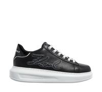 Karl Lagerfeld Low-Top Sneaker - Kapri Signia Emboss Lo Lace - Gr. 36 (EU) - in Schwarz - für Damen