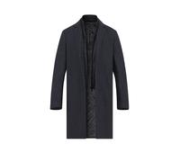 KARL LAGERFELD Mantel Herren Reverskragen blau Fischgrat, 50 (M)