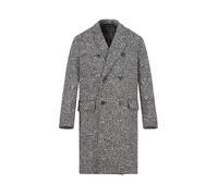 KARL LAGERFELD Mantel Herren Reverskragen Wolle schwarz, 50 (M)