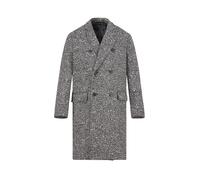 KARL LAGERFELD Mantel Herren Reverskragen Wolle schwarz, 54 (XL)