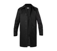KARL LAGERFELD Mantel Herren Umlegekragen Baumwolle schwarz, 48 (S)