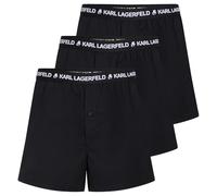 Karl Lagerfeld, Men's, Logo Woven Boxer Shorts (3 Pack), Black, XL