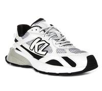 Karl Lagerfeld Orion Damen Sidetrim Mix Lo Logo Shiny Sneaker Sneaker, weiß/schwarz, 40 EU