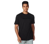 Karl Lagerfeld Paris Herren-T-Shirt, weich, Rundhalsausschnitt, tonales Logo, kurzärmelig, Black Legacy, Mittel
