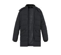 KARL LAGERFELD Parka Herren Stehkragen Mikrofaser schwarz, 56 (XXL)