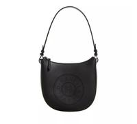 Karl Lagerfeld Circle Schultertasche Leder 24.5 cm black