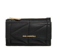 Karl Lagerfeld Portemonnaie - K/Kuilt Zip Cardholder W/Flap - Gr. unisize - in Schwarz - für Damen