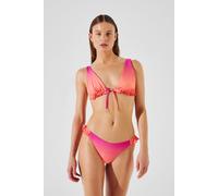 Karl Lagerfeld Printed High Cut Bottom Ombre Hibiscus -carmelia Größe: S | Bikinis Outlet | Damen