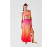 Karl Lagerfeld Printed Tie Maxi Pareo Ombre Hibiscus-carmelia Größe: M | Maxiröcke Outlet | Damen