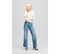 Karl Lagerfeld Relaxed Denim W/ Slit Washed Mid Blue Größe: W26L30 | Ausgestellte Hosen Outlet | Damen | Blau