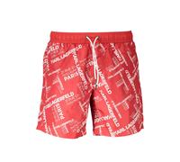 Karl Lagerfeld Rosso Polyester Herren Bade-Boxershorts M