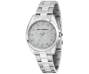 Karl Lagerfeld Round Essentials R0553101509 - Damen - 35 mm - Quarz - Mineralglas