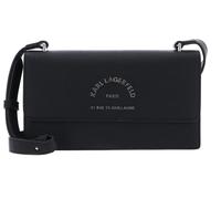 KARL LAGERFELD RSG Metal Flap Shoulder Bag Black