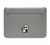 Karl Lagerfeld Saffiano Karl&Choupette Tasche einen 14-Zoll-Laptop - Silber