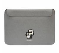 Karl Lagerfeld Saffiano Karl&Choupette Tasche einen 16-Zoll-Laptop - Silber