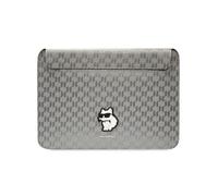 Karl Lagerfeld Saffiano Monogram Choupette-Hülle einen 14-Zoll-Laptop - Silber
