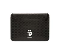 Karl Lagerfeld Saffiano Monogram Choupette case for a 16" laptop - black