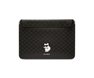 Karl Lagerfeld Saffiano Monogram Choupette case for a 16" laptop - black