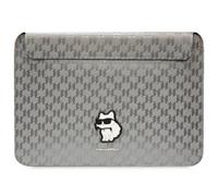 Karl Lagerfeld Saffiano Monogram Choupette-Hülle einen 14-Zoll-Laptop - Silber