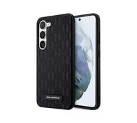 Karl Lagerfeld Saffiano Monogram Metal Logo Case, Schwarz - Galaxy S24+