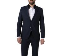 KARL LAGERFELD Sakko Herren Extra Slim Fit Reverskragen Schurwoll-Stretch blau, 58