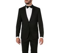 KARL LAGERFELD Sakko Herren Extra Slim Fit Reverskragen Schurwoll-Stretch schwarz, 94