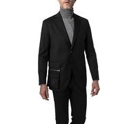 KARL LAGERFELD Sakko Herren Regular Fit Reverskragen Schurwolle schwarz, 50