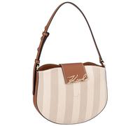 KARL LAGERFELD K / Signature Flap Shoulder Bag SHB CNV Natural Canvas Tan