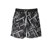 Karl Lagerfeld Schwarze Polyester Herren-Badehose S
