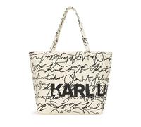 Karl Lagerfeld Shopper - K/ESSENTIAL SHOPPER MIT SCRIBBLE-PRINT - Gr. unisize - in Beige - für Damen