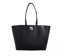 Karl Lagerfeld K/Ikonik 2.0 Leather Tote Pin in Black (19.3 Liter), Shopper