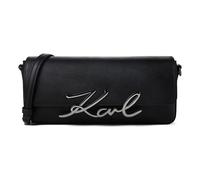 Karl Lagerfeld Signature 2.0 Schultertasche Leder 28.5 cm schwarz
