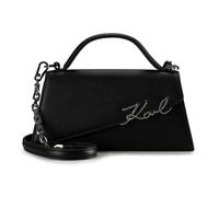 Karl Lagerfeld Signature Handtasche Leder 24 cm schwarz