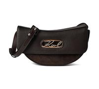 Karl Lagerfeld Signature Umhängetasche Leder 24.5 cm braun