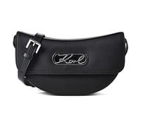 Karl Lagerfeld Signature Umhängetasche Leder 25 cm schwarz