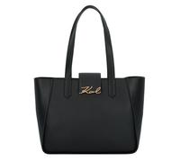 Karl Lagerfeld Skuare Shopper Tasche Leder 34 cm schwarz