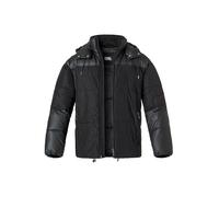 KARL LAGERFELD Steppjacke Herren Stehkragen Mikrofaser schwarz, 50 (M)